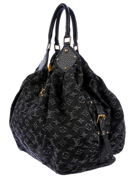 louis vuitton denim hobo bag|Louis Vuitton mahina hobo.